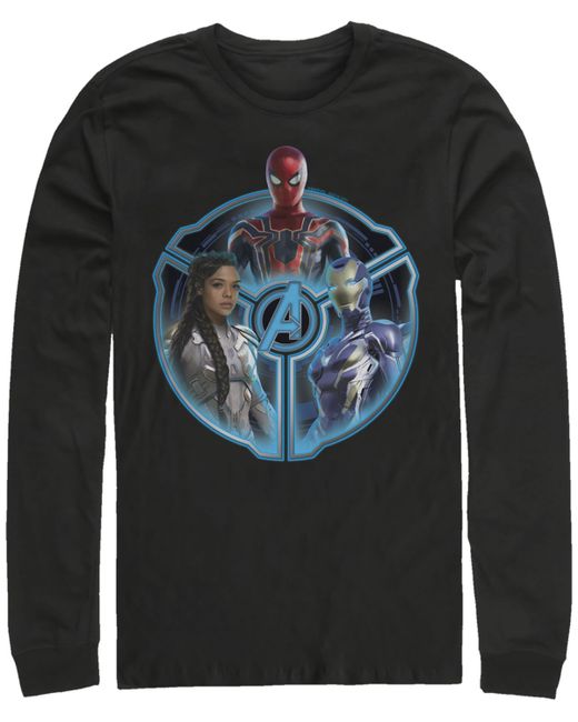 Marvel Avengers Endgame Triple Hero Wheel Long Sleeve T-shirt