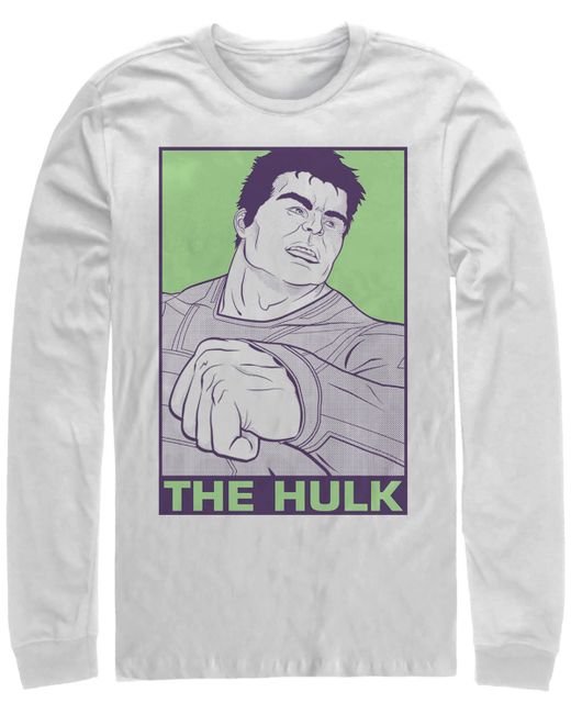 Marvel Avengers Endgame Hulk Pop Art Poster Long Sleeve T-shirt
