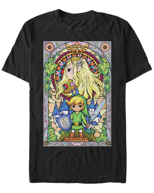 Nintendo Legend of Zelda Wind Waker Link Regal Glass Short Sleeve T-Shirt