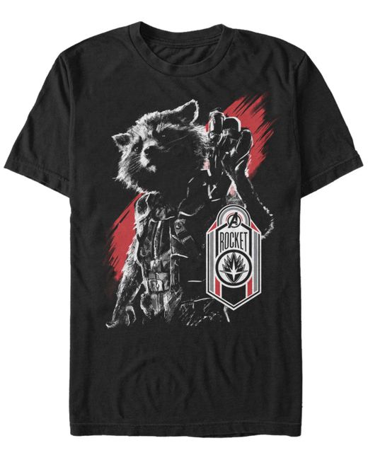 Marvel Guardians of the Galaxy Rocket Tag Short Sleeve T-Shirt