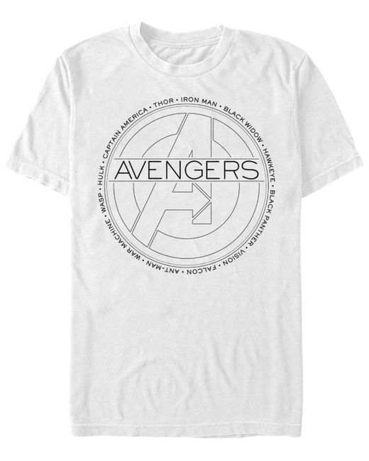 Fifth Sun Avengers Circle Icon Short Sleeve Crew T-shirt