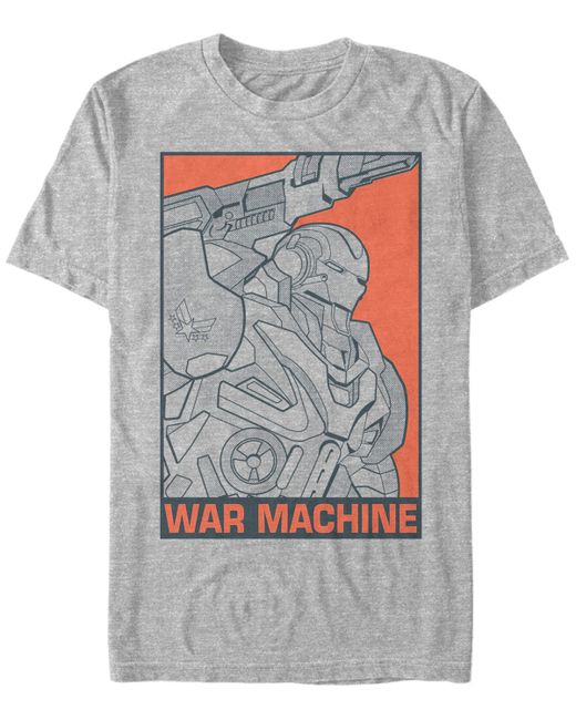 Marvel Avengers Endgame War Machine Pop Art Short Sleeve T-shirt