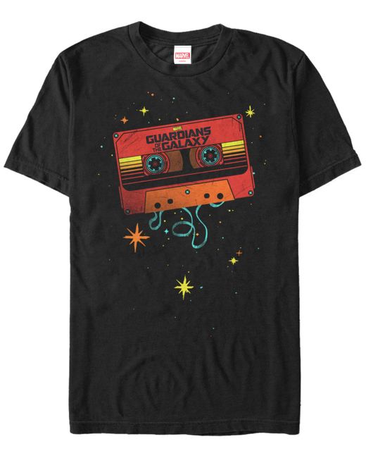 Marvel Guardians of the Galaxy Star Lords Cassette Tape Short Sleeve T-Shirt