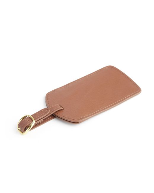 ROYCE New York Luggage Tag with Gold Plated Hardware