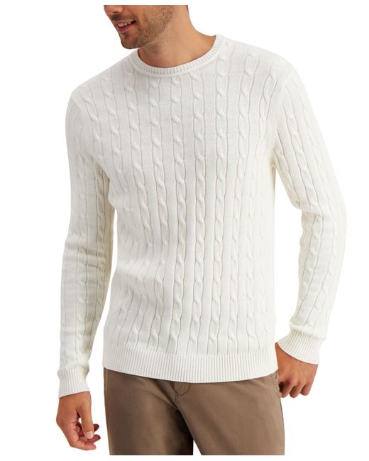 Club Room Cable-Knit Sweater Created for