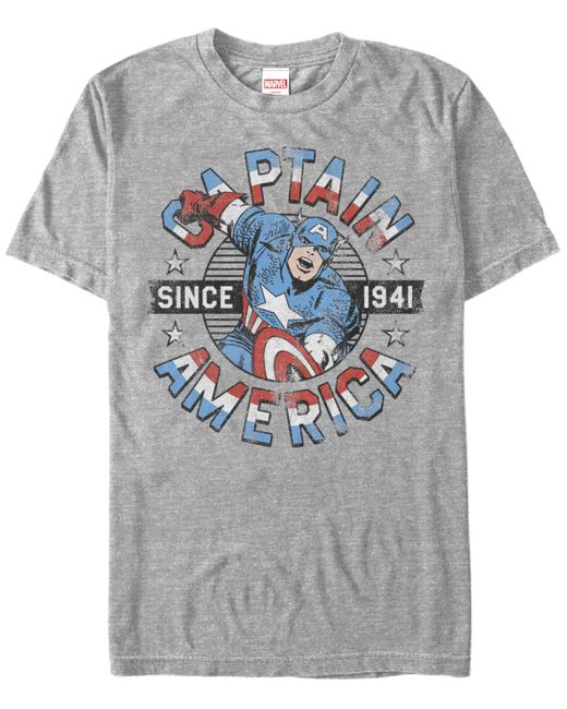 Marvel Comic Collection Captain America Since 1941 Short Sleeve T-Shirt