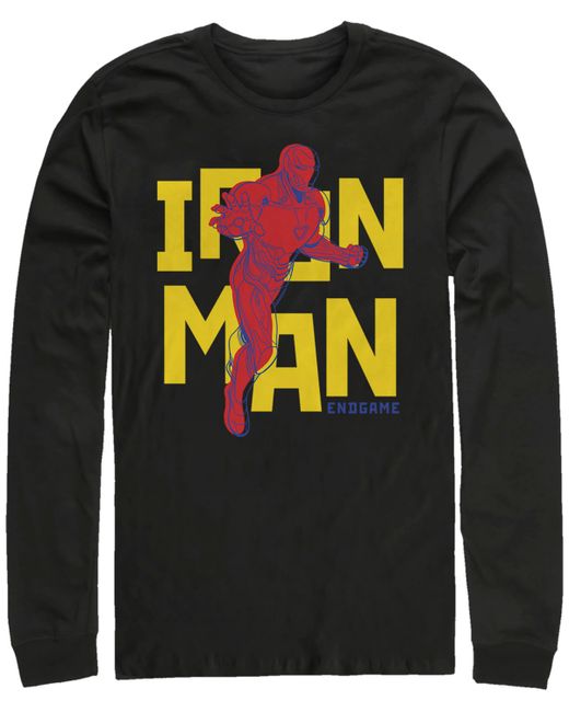 Marvel Avengers Endgame Iron Man 3d Pop Art Long Sleeve T-shirt