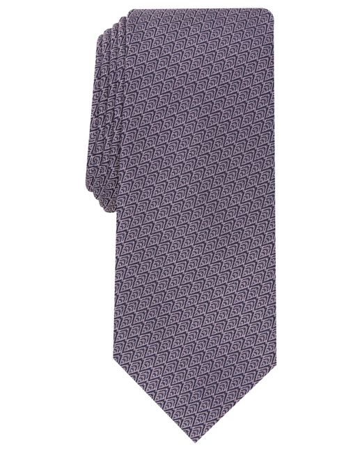 Alfani Windsor Geo Print Slim Tie Created for Macys