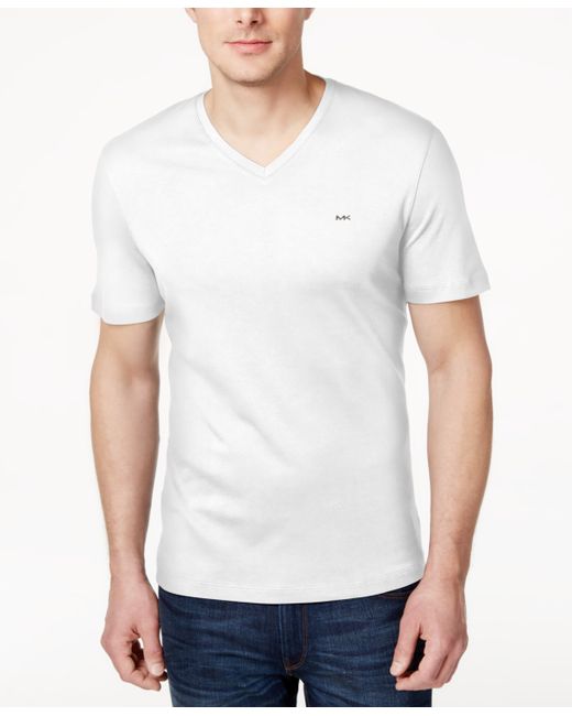 Michael Kors V-Neck Liquid Cotton T-Shirt