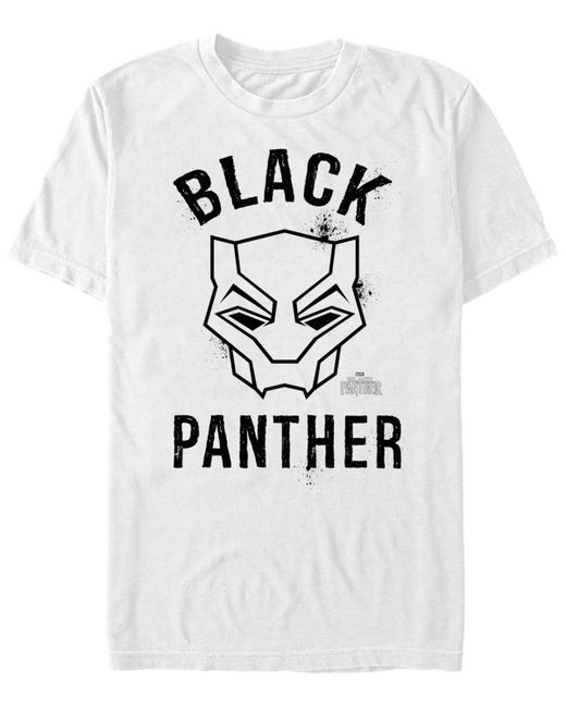 Marvel Black Panther Mask Logo Short Sleeve T-shirt