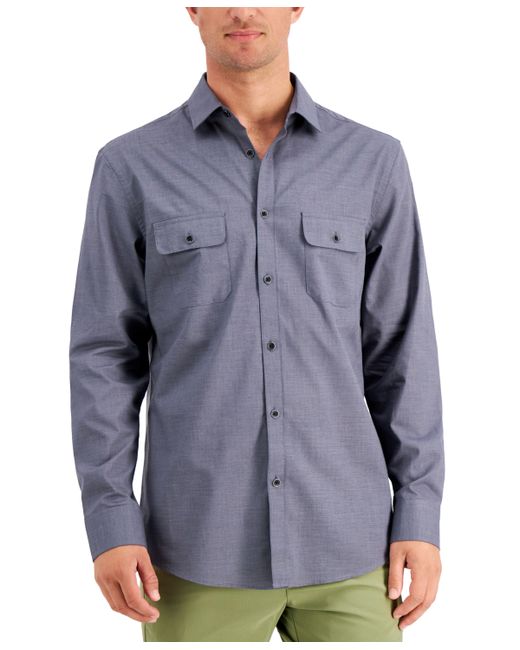 Alfani Regular-Fit Solid Shirt Created for
