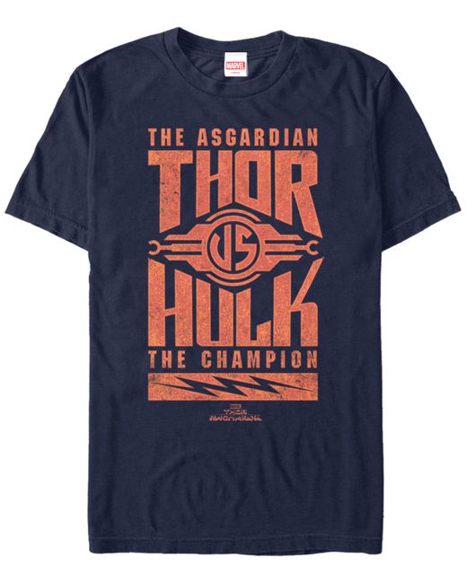 Marvel Thor Ragnarok The Asgardian Vs. Hulk Short Sleeve T-Shirt