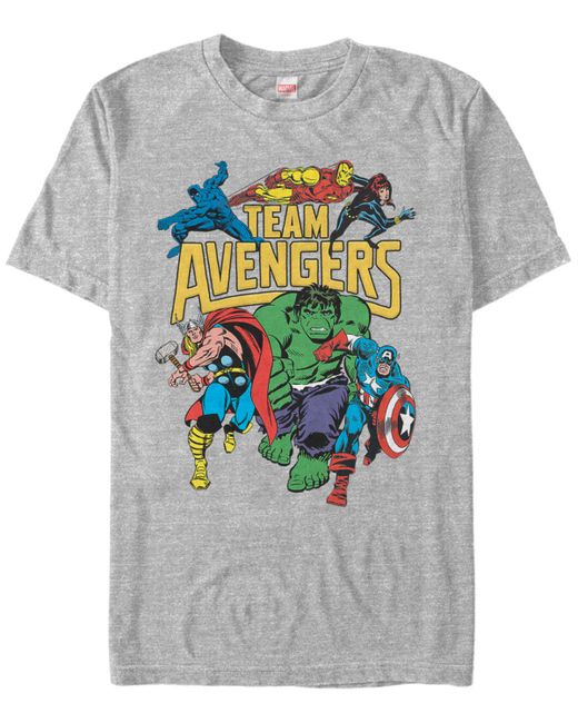 Marvel Comic Collection Retro Team Avengers Short Sleeve T-Shirt