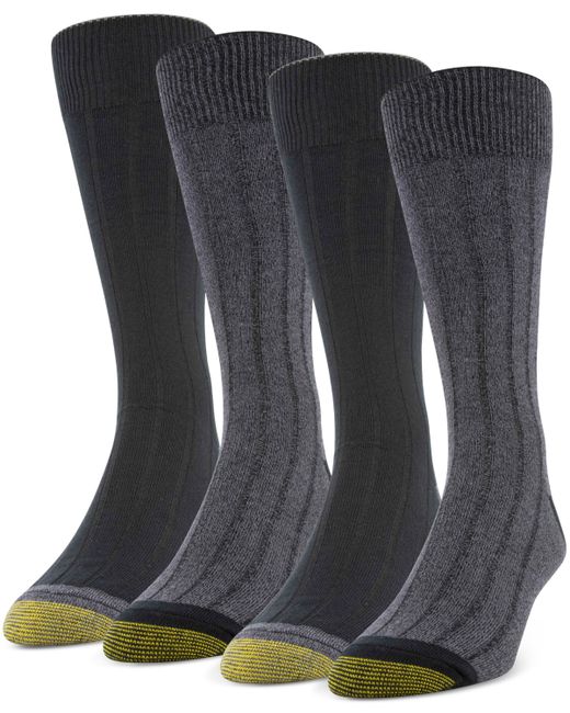 Goldtoe 4-Pack Casual Rib Socks