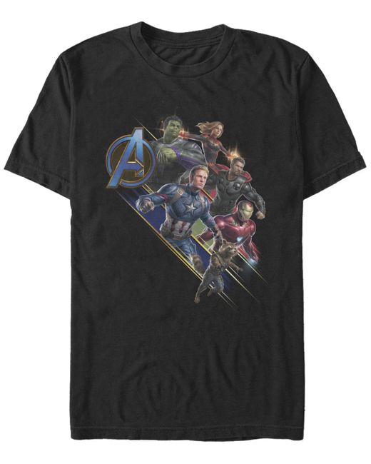 Marvel Avengers Endgame Group Action Short Sleeve T-shirt