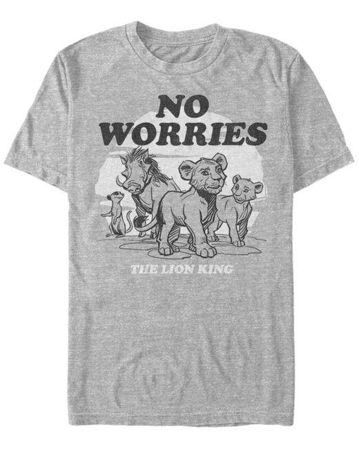 Lion King Disney The No Worries Group Shot Short Sleeve T-Shirt