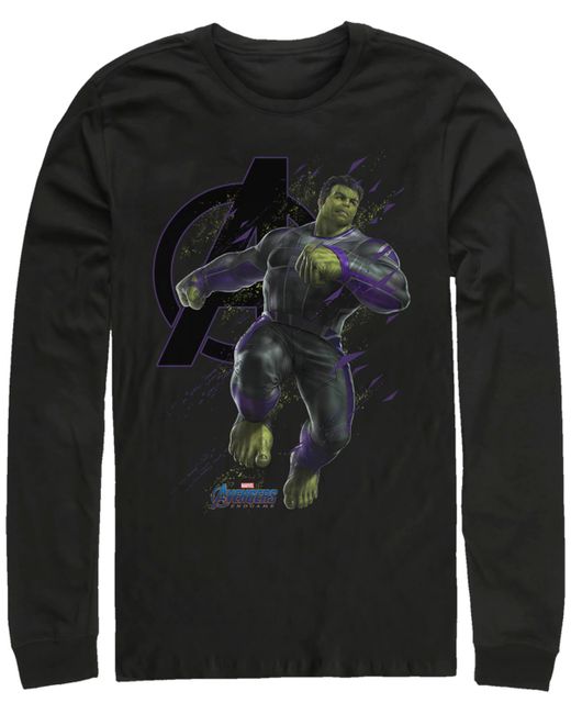 Marvel Avengers Endgame Hulk Galaxy Jump Long Sleeve T-shirt