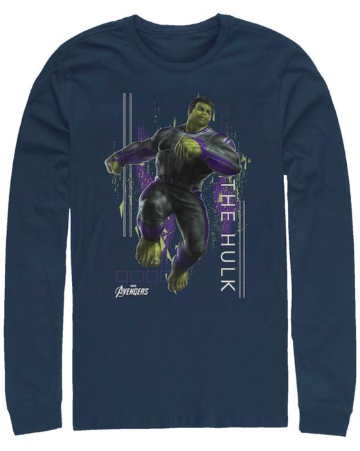 Marvel Avengers Endgame Hulk Action Pose Long Sleeve T-shirt