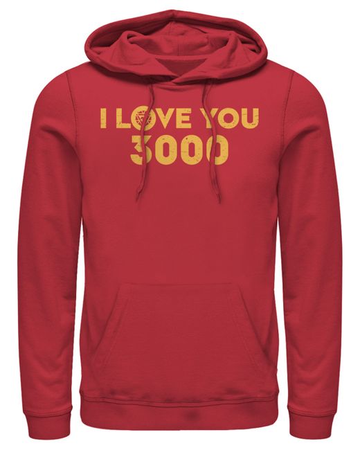 Marvel Avengers Endgame Simple I Love You 3000 Iron Man Pullover Hoodie