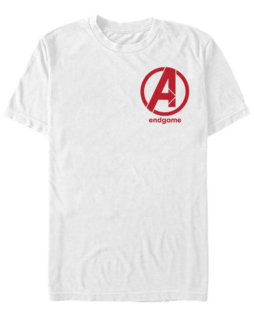 Marvel Avengers Endgame Left Chest Logo Short Sleeve T-shirt