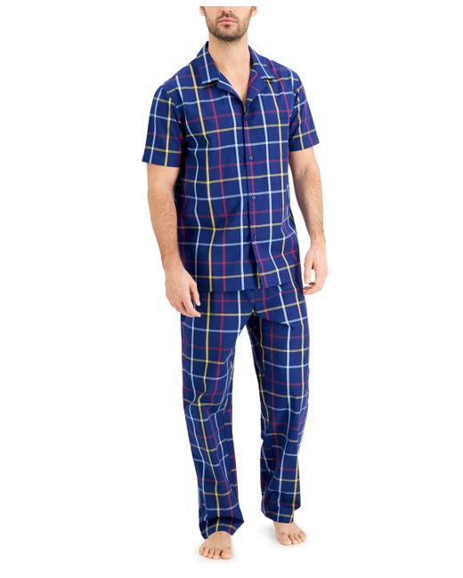 Club Room Plaid Pajama Set Created for Macys