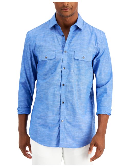 Alfani Regular-Fit Solid Shirt Created for