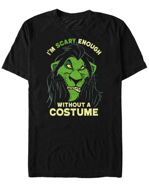 Fifth Sun Disney Lion King Scar Scary without A Costume Short Sleeve T-Shirt