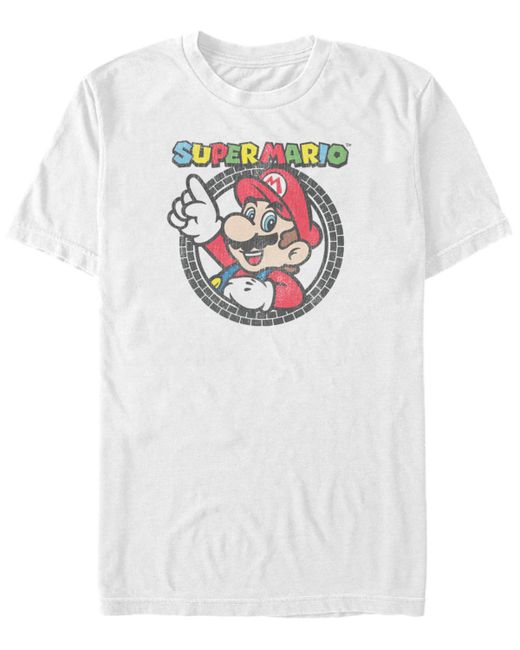 Nintendo Super Mario Classic Tire Logo Short Sleeve T-Shirt