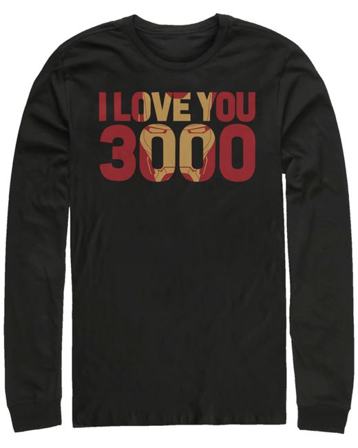 Marvel Avengers Endgame I Love You 3000 Iron Man Long Sleeve T-shirt