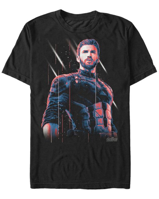 Marvel Avengers Infinity War Captain America Strong Pose Short Sleeve T-Shirt