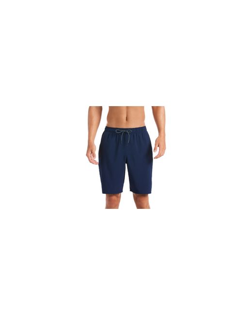 Nike Contend Water-Repellent Colorblocked 9 Swim Trunks