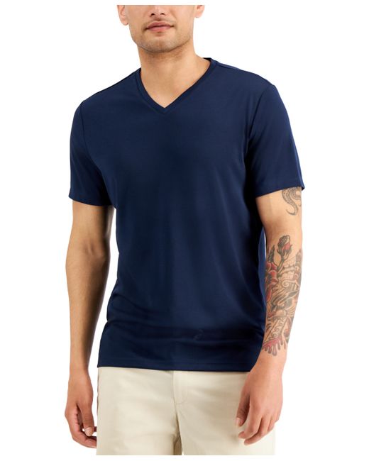 Alfani Travel Stretch V-Neck T-Shirt Created for Macys