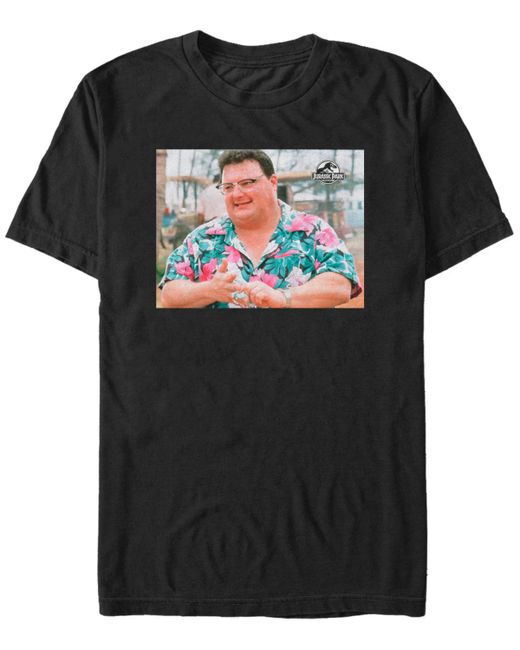 Jurassic Park Nedry Portrait Short Sleeve T-Shirt