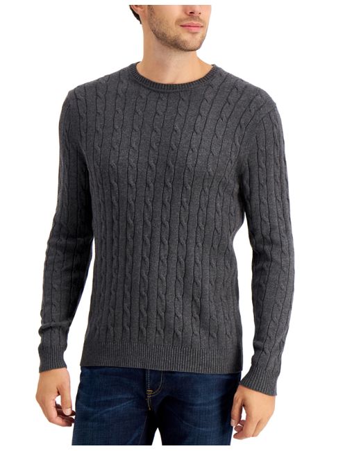 Club Room Cable-Knit Sweater Created for Macys