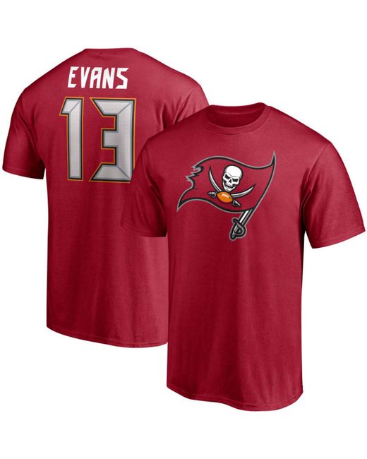 Fanatics Mike Evans Tampa Bay Buccaneers Player Icon Name and Number T-shirt