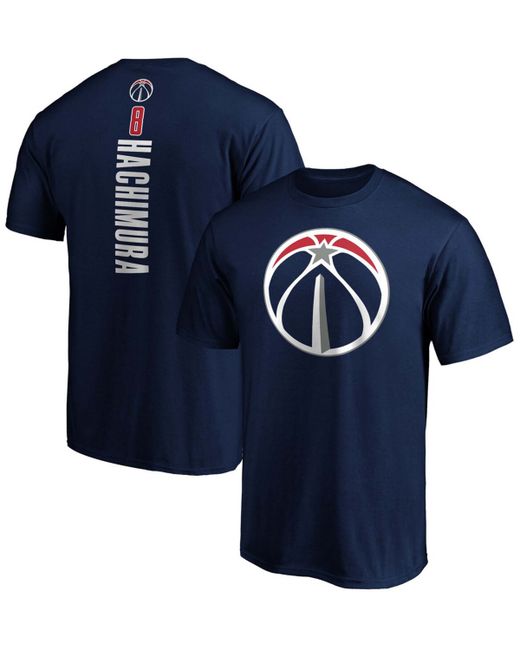 Fanatics Rui Hachimura Washington Wizards Playmaker Name and Number Team Logo T-shirt