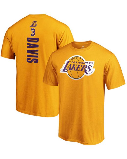 Fanatics Anthony Davis Los Angeles Lakers Playmaker Name and Number T-shirt