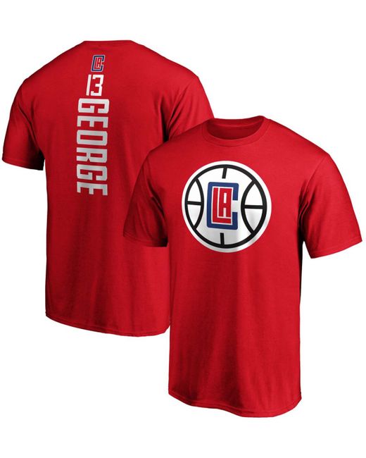 Fanatics Big and Tall Paul George La Clippers Team Playmaker Name Number T-shirt