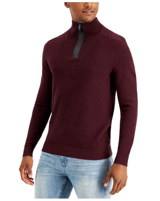 Alfani Quarter-Zip Sweater Created for