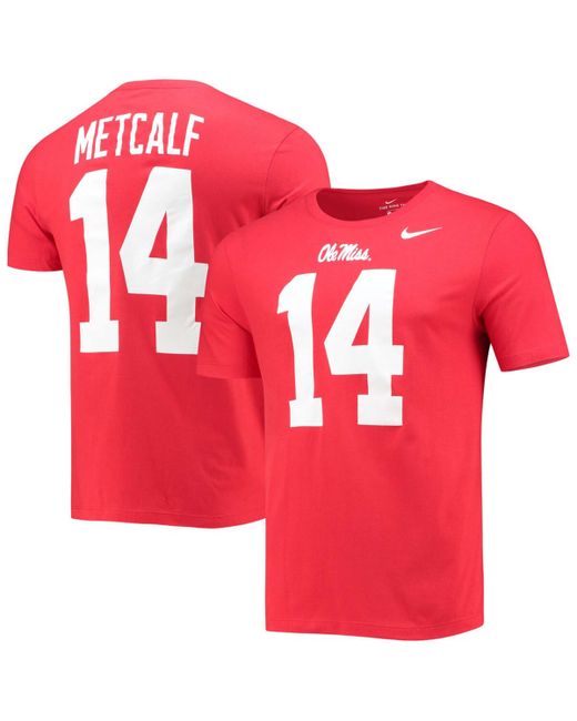 Nike Dk Metcalf Ole Miss Rebels Alumni Name Number T-shirt