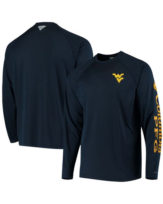 Columbia Pfg West Virginia Mountaineers Terminal Tackle Omni-Shade Long Sleeve T-shirt