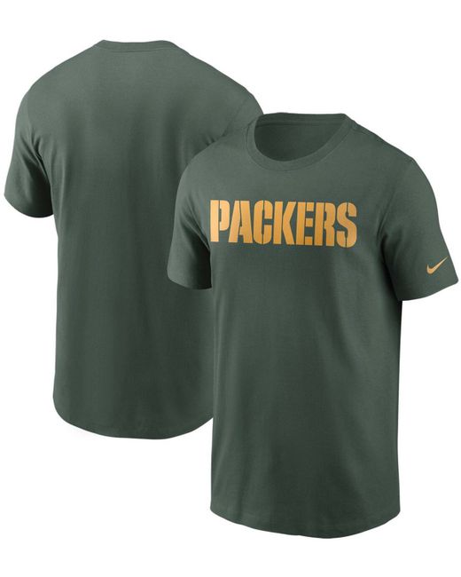 Nike Big and Tall Bay Packers Team Wordmark T-shirt