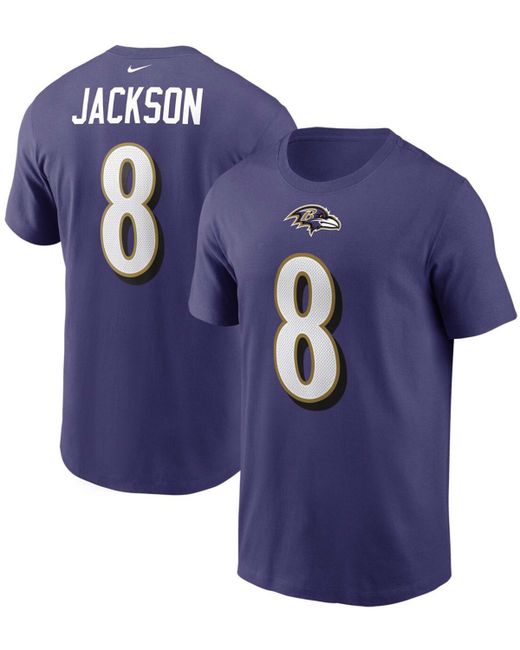 Nike Lamar Jackson Baltimore Ravens Name and Number T-shirt