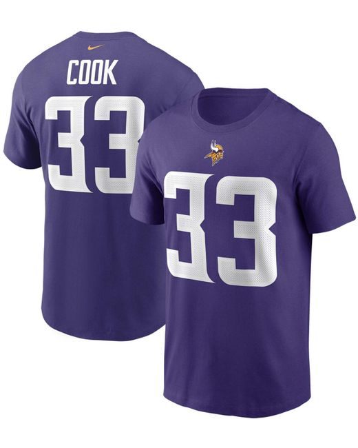 Nike Dalvin Cook Minnesota Vikings Name and Number T-shirt