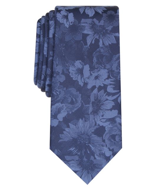 Bar III Glacier Skinny Floral Tie Created for Macys