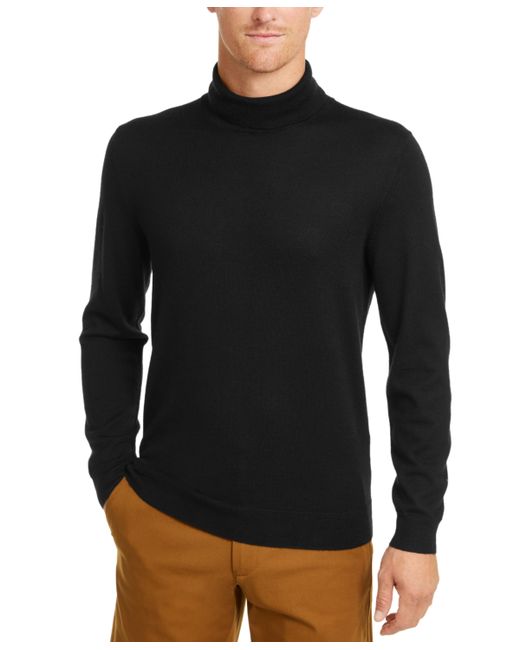 Club Room Merino Wool Blend Turtleneck Sweater Created for Macys