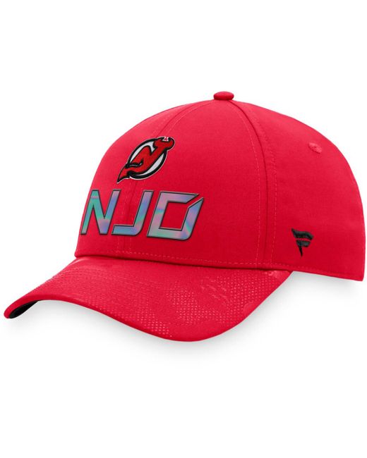 Fanatics New Jersey Devils Authentic Pro Team Locker Room Adjustable Hat