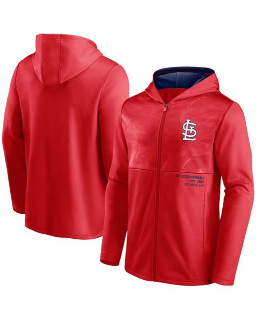 Fanatics St. Louis Cardinals Primary Logo Full-Zip Hoodie