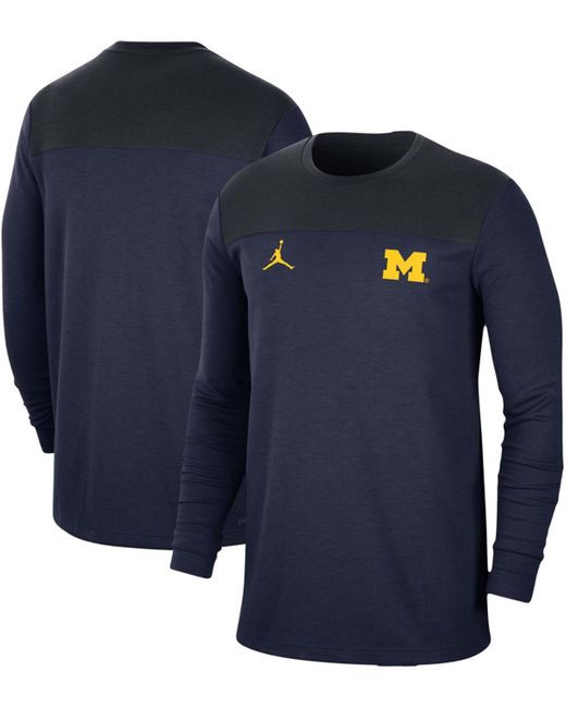 Jordan Michigan Wolverines Player Performance Long Sleeve T-shirt