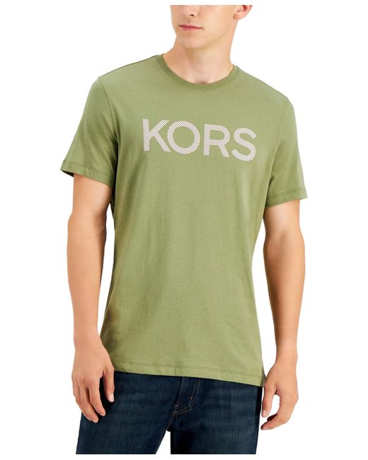 Michael Kors Striped Logo T-Shirt